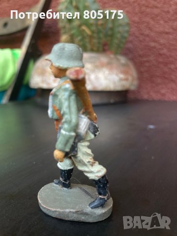 Стара фигурка войник от 30-те год на миналия век Elastolin Lineol, снимка 2 - Колекции - 41564351