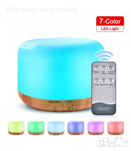 АРОМА ДИФУЗЕР ОВЛАЖНИТЕЛ ЗА ВЪЗДУХ 300 МЛ С ДИСТАНЦИОННО - код 2560, снимка 5 - Овлажнители и пречистватели за въздух - 34192342