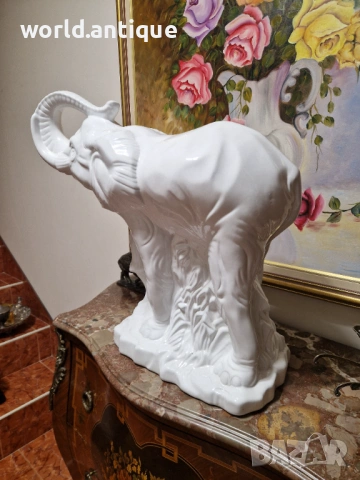 Страхотна огромна антикварна порцеланова фигура статуетка , снимка 8 - Статуетки - 53815695