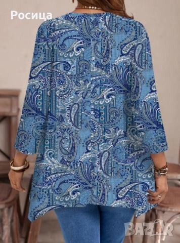 Дамска блуза с дълъг ръкав размер 5ХЛ, снимка 2 - Блузи с дълъг ръкав и пуловери - 53623579