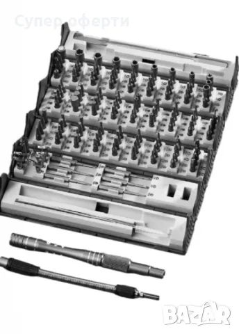 Комплект прецизни отвертки, 128 в 1, снимка 2 - Отвертки - 49063349