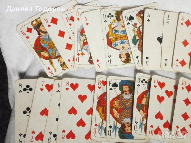 Стари Немски  Ретро Карти за Игра,Ретро Карти - 32 бр., снимка 2 - Карти за игра - 38631145