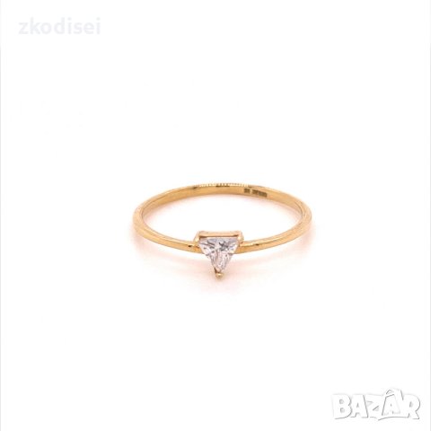 Златен дамски пръстен 1,0гр. размер:56 14кр. проба:585 модел:20036-2