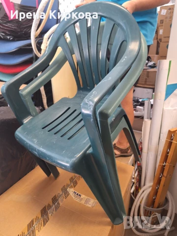 Комплект - маса с 2 стола, снимка 2 - Градински мебели, декорация  - 51193979