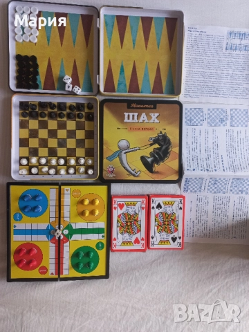 Магнитни шах, табла и не се сърди човече, части за рулетка, карти, снимка 2 - Настолни игри - 52703628