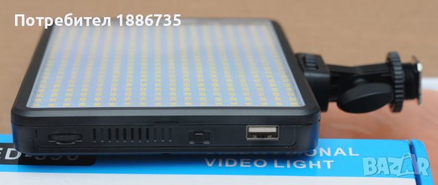Осветление 396 LED Video  5600K с 2 дифузера, снимка 4 - Батерии, зарядни - 39113178
