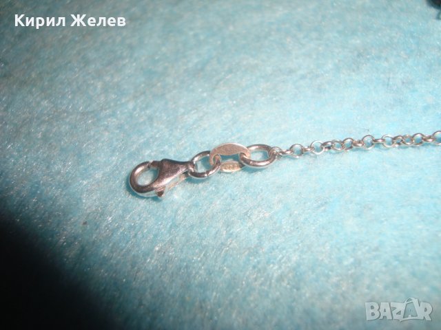 КРАСИВО СРЕБЪРНО ЕФИРНО КОЛИЕ СРЕБРО 925 с ВЕНЕЦИАНСКО СТЪКЛО 25810, снимка 14 - Колиета, медальони, синджири - 35719874