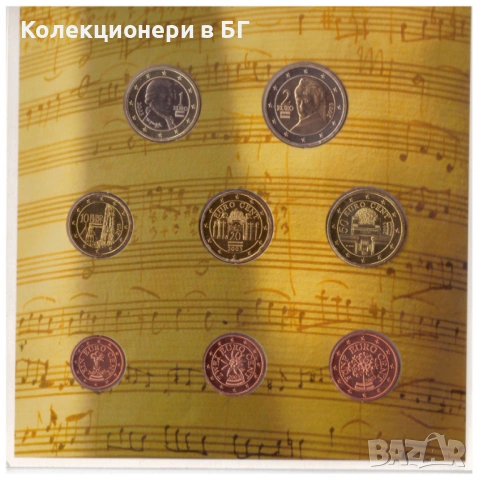 БАНКОВ СЕТ АВСТРИЙСКИ ЕВРОМОНЕТИ 2003 ГОДИНА, снимка 6 - Нумизматика и бонистика - 53367734