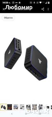 Мини компютър с Windows 11pro, 16GB RAM и 512GB M.2 SSD, мини настолен компютър, процесор AlderN95 