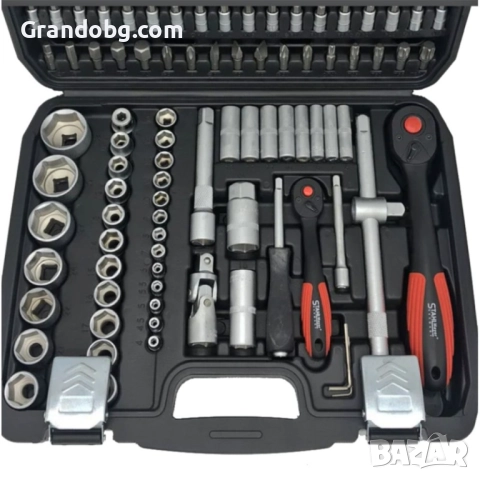 Premium Немско Гедоре 108 части Stahl Mayer + Две Тресчотки, снимка 2 - Други инструменти - 52185218