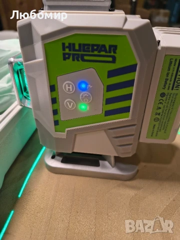 HueparPro лазерен нивелир 3D самонивелиращ се лазерен инструмент за плочки със зелен лъч , снимка 4 - Измервателни инструменти - 50753824