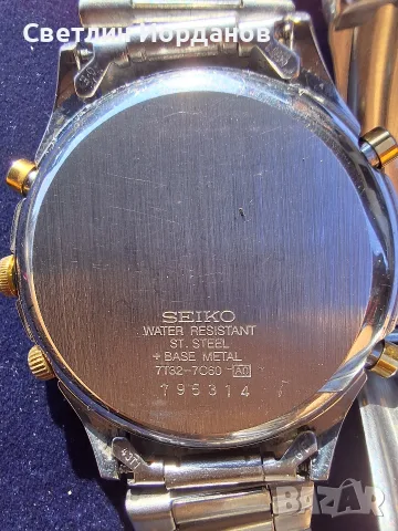 Seiko chronograph, снимка 2 - Мъжки - 55776125