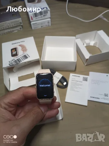 Фитнес гривна Samsung Galaxy Fit3 SM-R390, 1.6″ AMOLED, Bluetooth 5.3, 5ATM/IP68, розово , снимка 5 - Смарт часовници - 55963178