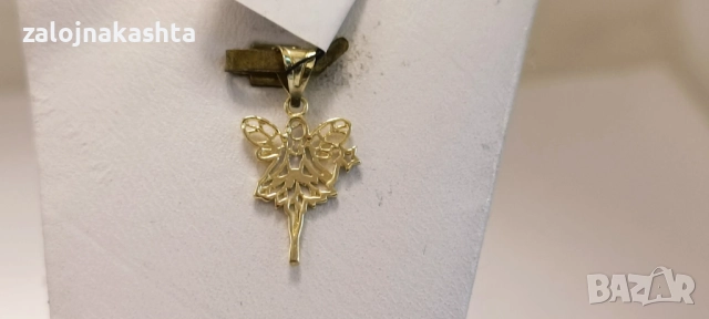 Нова-Златна висулка ангелче-0,50гр/14кр, снимка 3 - Колиета, медальони, синджири - 52738645