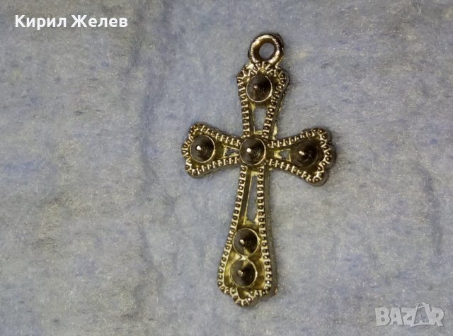 ПОСРЕБРЕН АЖУРЕН КРЪСТ от БЛАГОРОДНА СТОМАНА в СТАРИНЕН СТИЛ 40316, снимка 11 - Колиета, медальони, синджири - 42377874