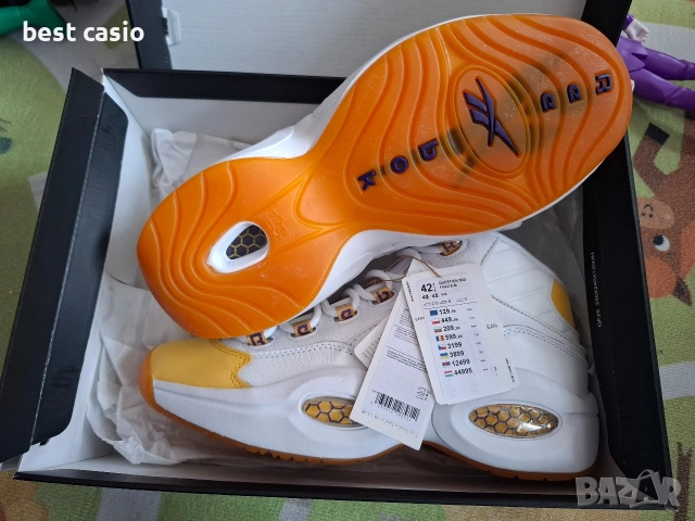 Продавам нов оригинален limited edition Reebok Question mid. FX 4278., снимка 9 - Маратонки - 48029544