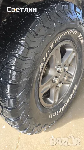 BF Goodrich гуми 265/75R16 с оригинални джанти за Land rover, снимка 5 - Гуми и джанти - 55869645