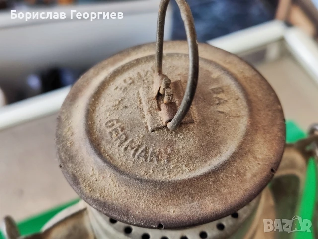 Стар немски газен фенер Bat 158, снимка 2 - Антикварни и старинни предмети - 50532757