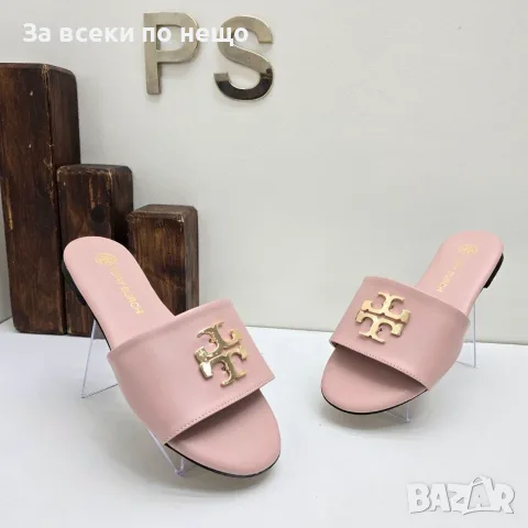 Tory Burch Дамски Ниски Удобни Ежедневни Чехли - Различни Цветове Код SEM-429, снимка 3 - Чехли - 55869155