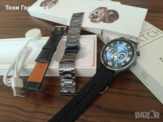 Smart часовник графитен с 3 верижки, снимка 2 - Мъжки - 53757580