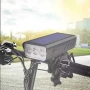 Соларен фар за велосипед с 3*T6 диода, сирена 120dB, 3000Lm, снимка 15