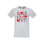 Мъжка тениска Свети Валентин Tic Tac Toe Love 1, снимка 3