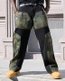Нови черни камуфлаж baggy дънки Casual Loose Fit Jeans панталони карго M/32, снимка 6