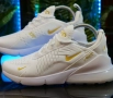 Мъжки маратонки Nike Air 270 - Цвят Бяло и Златисто, снимка 1
