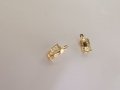 Златни обеци с цирконий 1, снимка 10