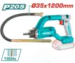Акумулаторен вибратор за бетон 20 V 2x4AH жило 1,2м. Ф35, снимка 1