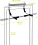 door trainer  - Регулируема щанга за набирания, тренажор за набирания до 200 килограма , снимка 2
