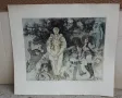 1970 Майсторска Рисунка графика литография А.Василев, снимка 1