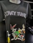 Тениска с принт на Looney Tunes в черен цвят Л размер, снимка 3
