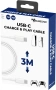 Syntech 3m USB Controller Charging Cable for PS5 PS5 Slim PS5 Pro | Нов | 24м Гаранция, снимка 3