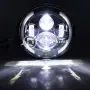 Комплект Кръгли LED фарове 7" 70W H4 – NA500, снимка 4