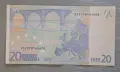 ЕВРОПА 20 евро,емисия 2002 г.-Х, снимка 2
