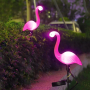 Градинска соларна лампа - фламинго, снимка 1