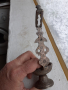 Стара османска кована маслена лампа кандило, снимка 7