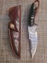 Ловен нож от дамаска стомана , снимка 1