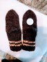 Ръчно плетени детски чорапи от вълна, ходило 16 см., снимка 1 - Чорапи - 39823413