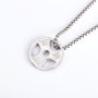 Фитнес колие диск с тежести - Silver, снимка 5