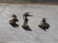 Миниатюрни бронзови фигурки 3 броя - лот 1, снимка 3