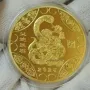 Позлатени монети 2025 годината на змията по китайския календар, снимка 1