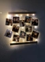 Персонализирана Фото Висулка от Масив – 12 Снимки, Щипки, 3 м LED Светлина, Ютено Въже  , снимка 5