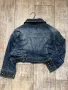 Дамско дънково яке преходно тип късо болеро  ежедневно елегантно еластичен син  деним, снимка 3