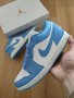 Nike Air Jordan 1 Low UNC Blue Сини Бели Обувки Маратонки Размер 40 Нови Оригинални Обувки Найк