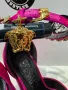 VERSACE Purple Satin Medusa Block Heel Pumps. Номер 37, снимка 6