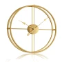 ПРОМОЦИЯ Стенен часовник в златисто с минималистичен дизайн DOUBLEMETAL-GOLD-60CM, снимка 2