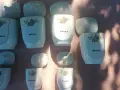 Комплект ретро български порцеланови буркани за съхранение с декор  , снимка 1