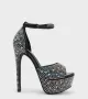 Елегантни дамски обувки на висок ток с блестящи камъни C5768-1 black, снимка 3